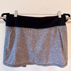 Lululemon Pace Rival Skirt, 15” length, Heather Lux Multi Black